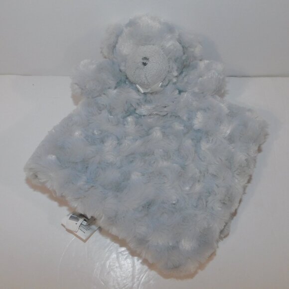 Blankets & Beyond Gray Swirl Rosette Plush Bear Security Blanket Baby lovey Nunu - Picture 2 of 8